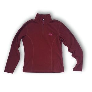 The North Face S Rust Red Micro Fleece TKA100